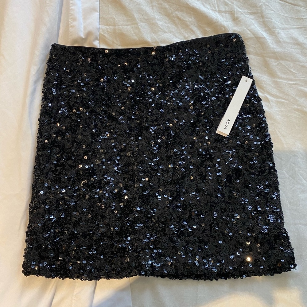 NWT AQUA sequin skirt